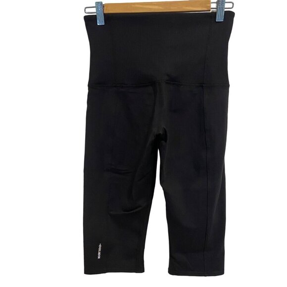 Karma Athletics Black Pedal Pusher Pants Legging Capris Belly Control Large - Picture 4 of 9